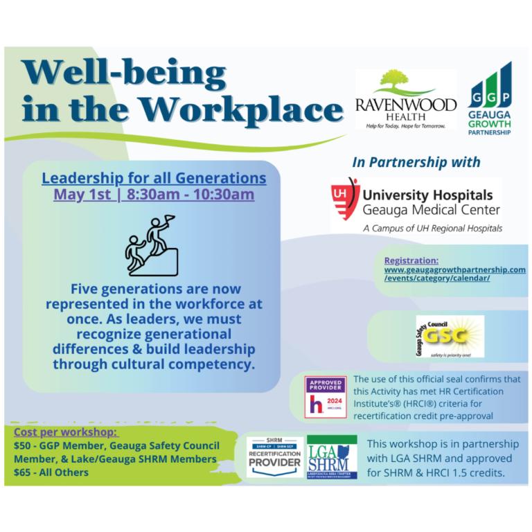 2024 - May 1 - Well-Being In the Workplace Series